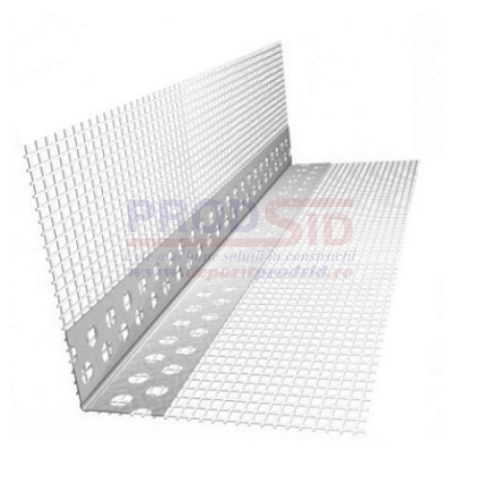 Colțare și plasă de armare - COLTAR AL CU PLASA 2.5M (10X10)