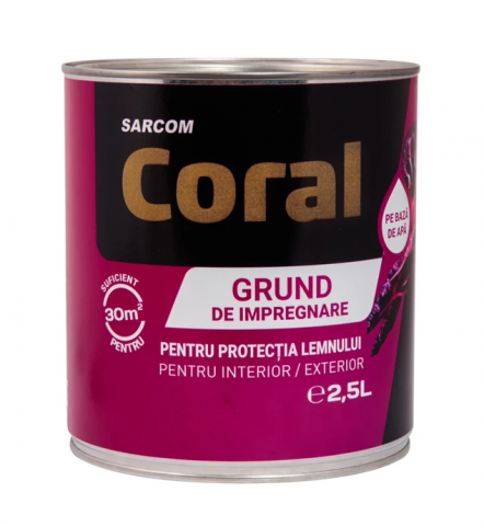 Grund, Amorsă - Coral Grund de Impregnare pe Bază de Apă 2.5 L