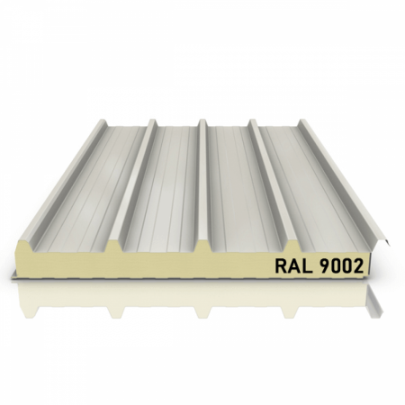 Panouri termoizolante - PANOU PUR ACOPERIS 40MM C5 RAL7016