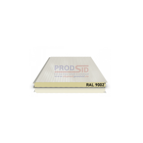 Materiale pentru construcții - PANOU PUR PERETE  60MM P.N. RAL 7016/9002