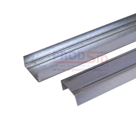 Profil tip U - PROFIL UW 100/3ML /100*40/0.6MM PREMIUM