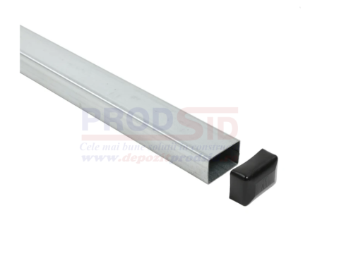 Țeavă - STALP GARD 60X40X1.5 H=1,50 M ZINCAT, CU CAPAC