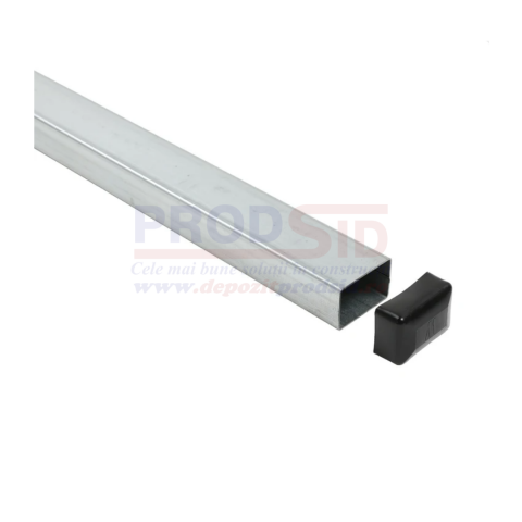 Stâlpi pentru gard - STALP GARD GRI 60x40x2 cu capac, H=2.00m 