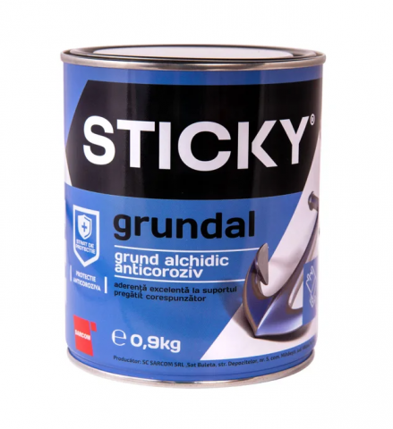 Grund, Amorsă - STICKY GRUNDAL rosu oxid 0.9 KG