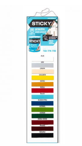 STICKY Practic Vopsea Alchidica Semilucioasa rosu oxid 0.6 L [1]
