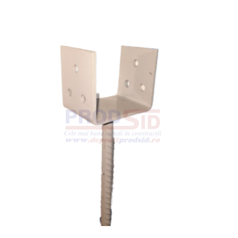 Stâlpi pentru gard - SUPORT STALP VOPSIT CU TIJA 80X80
