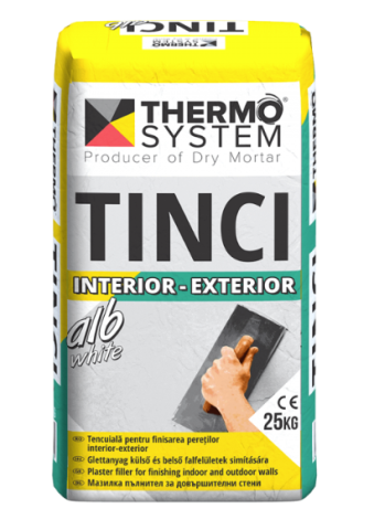 Materiale pentru construcții - TINCI ALB 25KG -THERMOSYSTEM (54 sac/pal)