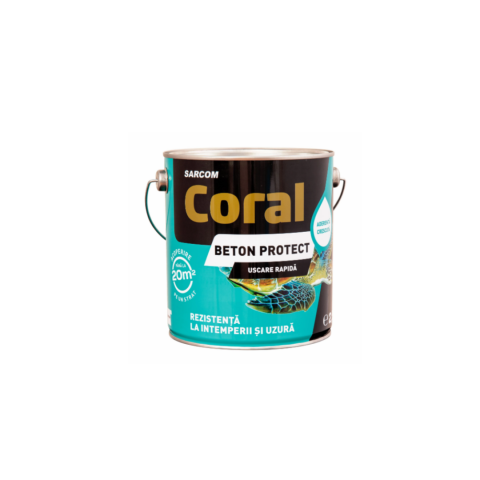 Vopsea, grund, email, lac și tencuială decorativă - VOPSEA BETON PROTECT INT/EXT ROSU CARDINAL 2.5L CORAL
