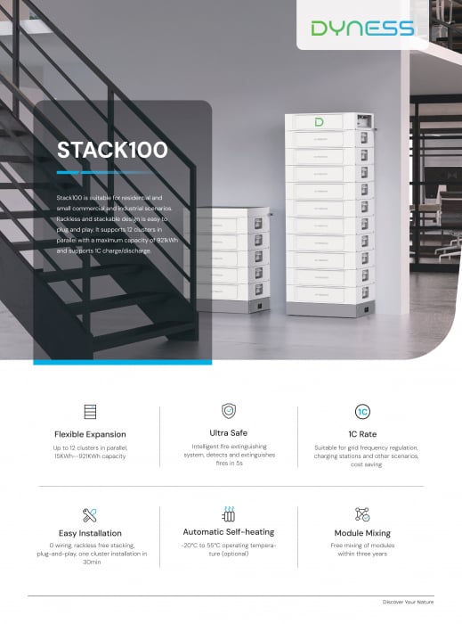 Baterie C&I Dyness 56.32 kWh 563V LiFePO4 - STACK100-11s [11]