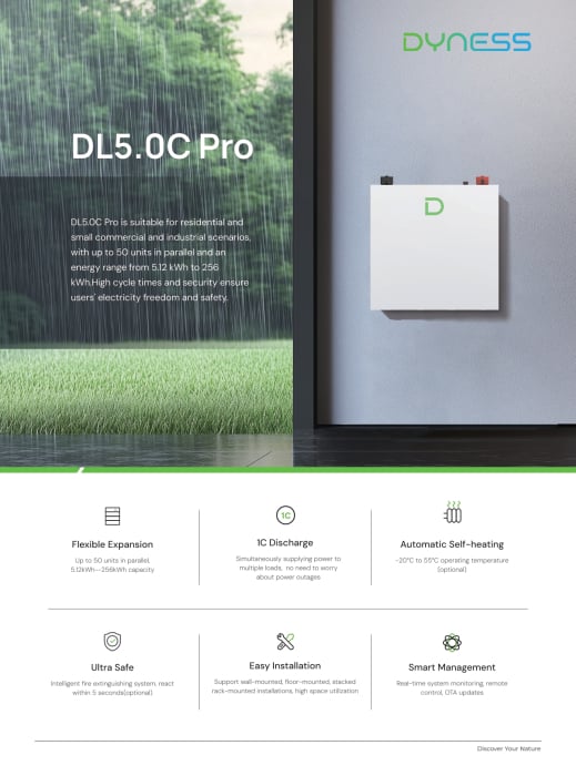 Baterie solara Dyness 5.12 kWh 48V LiFePO4 - DL5.0C Pro [7]