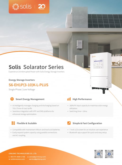 Invertor Hibrid monofazat Solis 5 kW Low Voltage(LV) - S6-EH1P5K-L-PLUS [7]