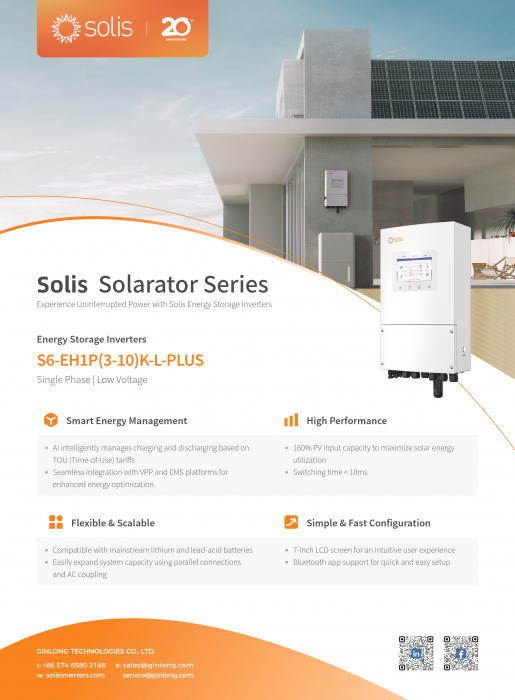 Invertor Hibrid monofazat Solis 8 kW Low Voltage(LV) - S6-EH1P8K-L-PLUS [7]
