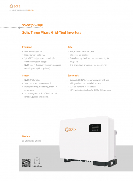 Invertor On-Grid trifazat Solis 50 kW - S5-GC50K [6]