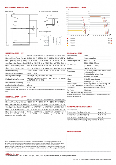 Panou solar Canadian Solar 665W - CS7N-665MS [4]