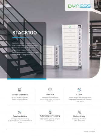 Baterie C&I Dyness 40.96 kWh 409V LiFePO4 - STACK100-8s [10]