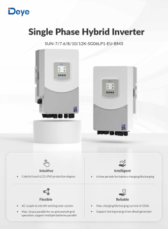 Invertor Hibrid Monofazat Deye 8 kW Low Voltage(LV) - SUN-8K-SG06LP1-EU-BM3 [5]
