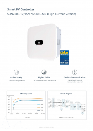 Invertor On-Grid trifazat Huawei 20 kW - SUN2000-20KTL-M2-HC [3]