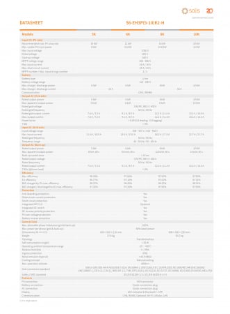 Invertor Hibrid trifazat Solis 5 kW High Voltage(HV) - S6-EH3P5K2-H [6]