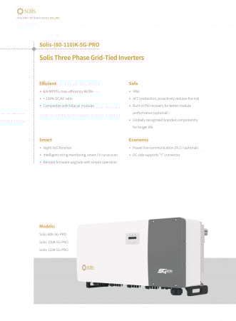 Invertor On-Grid trifazat Solis 100 kW - Solis-100K-5G-PRO [5]