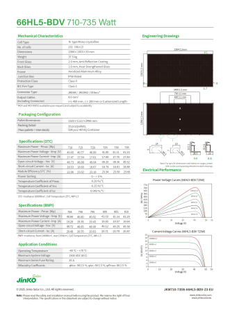 Panou solar bifacial Jinko Tiger Neo 725W - JKM725N-66HL5-BDV [6]