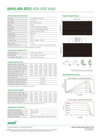 Panou solar bifacial Jinko Tiger Neo 640W - JKM640N-66HL4M-BDV N-Type [6]