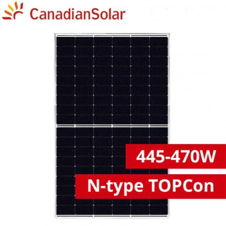 Panouri solare Canadian Solar - Panou solar Canadian Solar 455W cu rama neagra - CS6.2-48TD-455