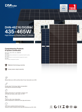 Panou solar DAH Solar 455W Rama neagra - DHN-48Z16-DG(BW)-455W [4]