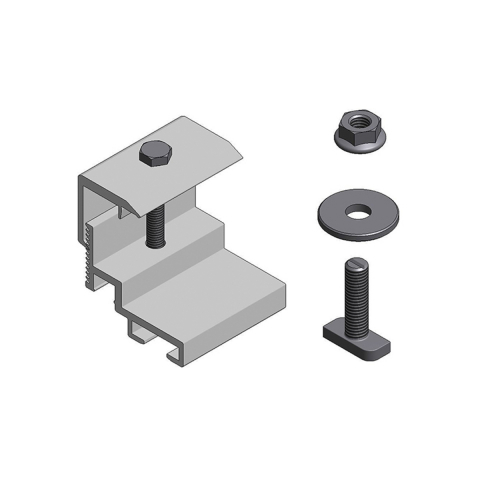IBC - Alu clamp optimizer/micro clamp to panel