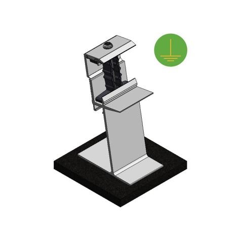 IBC - Alu front foot ValkPro+L10° panel support