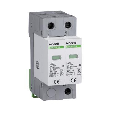 SPD Type 1 + Type 2 - Descarcator la supratensiune Ex9UE2 20 2P 275, 103351, Noark