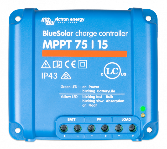 MPPT - Incarcator solar 12V 24V 15A Victron Energy BlueSolar MPPT 75/15 (12/24V-15A)