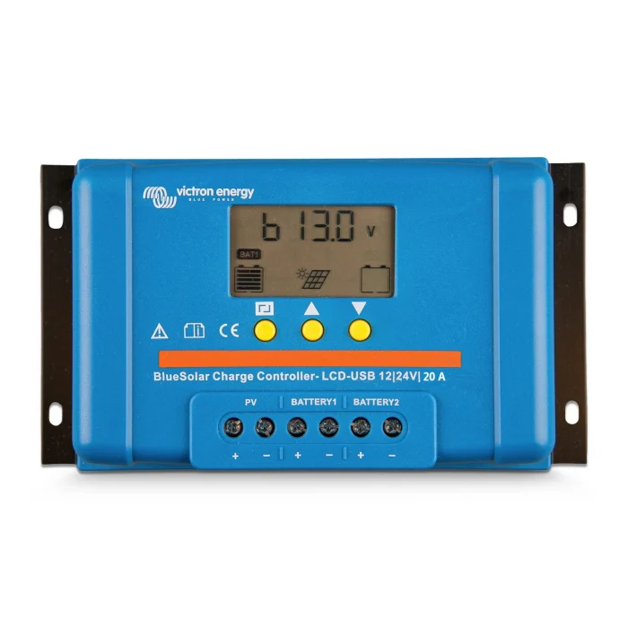 MPPT - Incarcator solar LCD&USB 12V/24V 20A Victron Energy BlueSolar PWM-LCD&USB 12/24V-20A