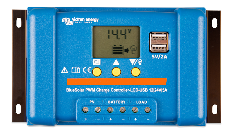 MPPT - Incarcator solar LCD&USB 12V/24V 30A Victron Energy BlueSolar PWM-LCD&USB 12/24V-30A