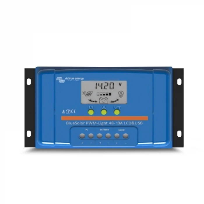MPPT - Incarcator solar LCD&USB 48V-10A Victron Energy BlueSolar PWM-LCD&USB 48V-10A