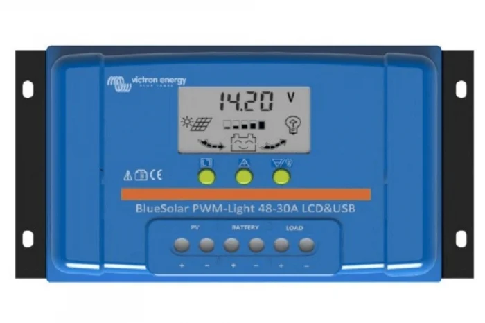 MPPT - Incarcator solar LCD&USB 48V-30A Victron Energy BlueSolar PWM-LCD&USB 48V-30A