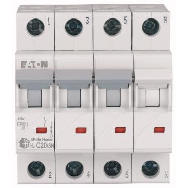 Intrerupatoare automate modulare - Intrerupator Automat Xpole Home 20A 3P+N C 4.5kA HL-C20/3N