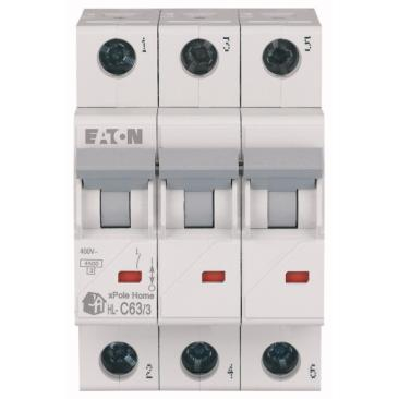 Intrerupatoare automate modulare - Intrerupator Automat Xpole Home 63A 3P C 4.5kA HL-C63/3