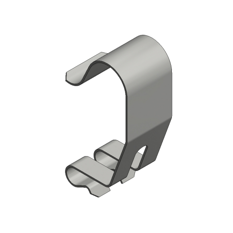 Rvs cover clamp cable basket h=35 clip-on