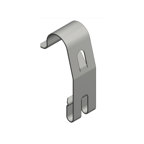 Rvs cover clamp cable basket h=60 clip-on
