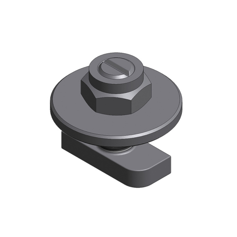 Rvs hammerhead bolt M8x20mm + lock nut