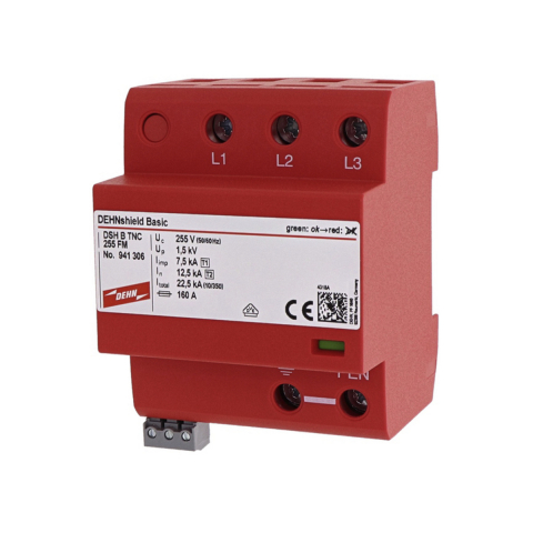 SPD Type 1 + Type 2 - SPD Type 1 + Type 2, DEHNshield B TNC 255 FM