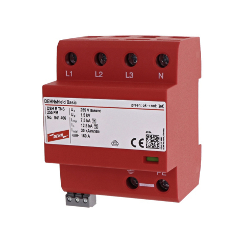 SPD Type 1 + Type 2 - SPD Type 1 + Type 2, DEHNshield B TNS 255 FM