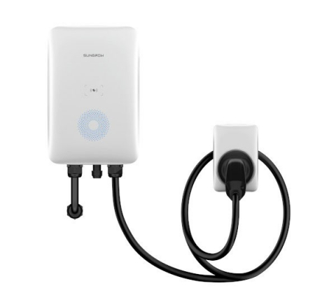 Stație de Încărcare Auto Electrică Sungrow AC011E-01 – 11kW, RFID, Cablu 7m, WLAN & RS485