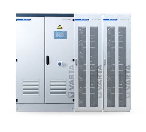 VARTA FLEX STORAGE E 80/150 – Sistem 150 kWh cu Backup pentru Industrie