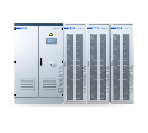 VARTA FLEX STORAGE E 80/225 – Sistem 225 kWh cu Backup pentru Aplicații Comerciale
