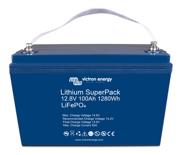Victron Energy - Victron Energy Lithium SuperPack 12.8V/100Ah High current (M8)