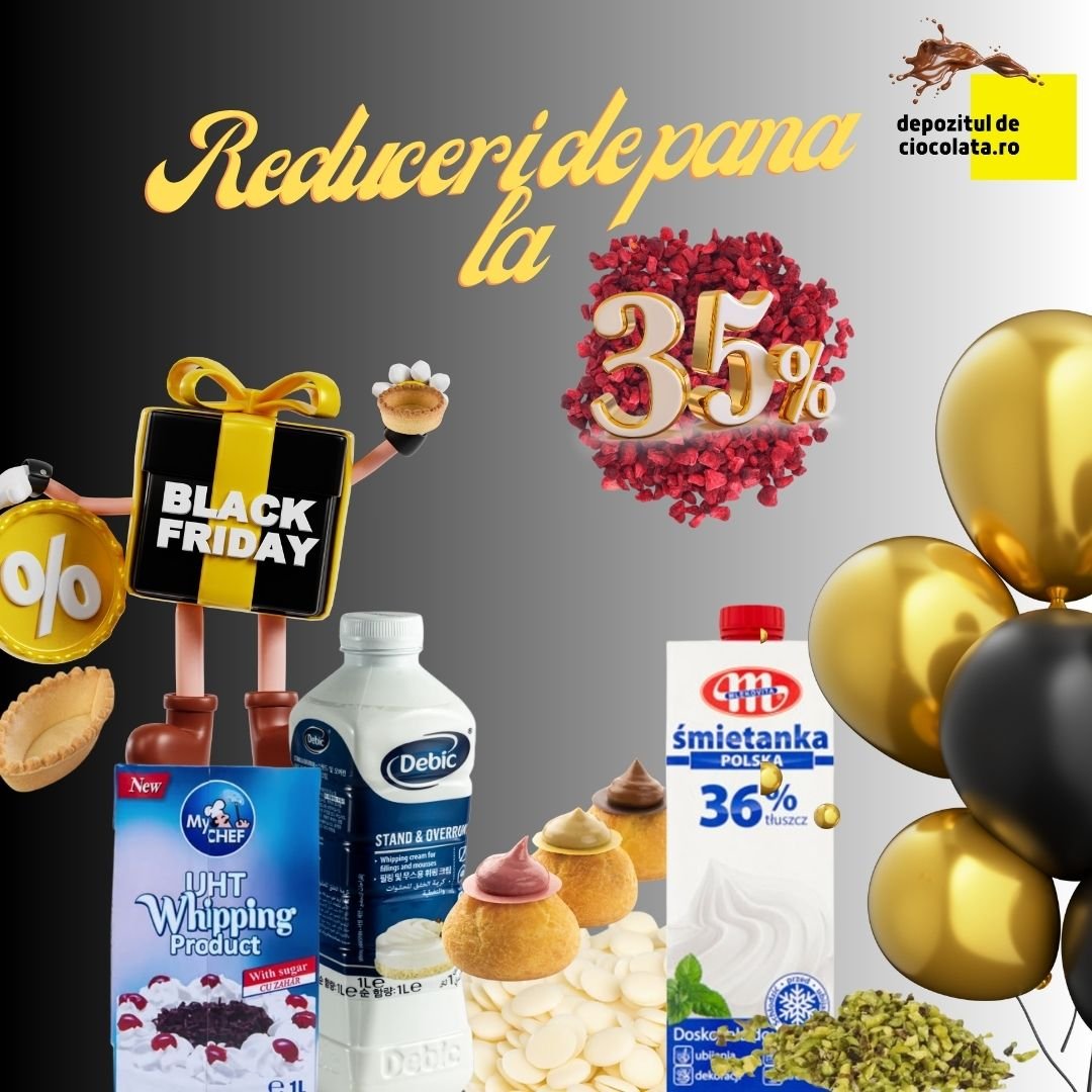 Top reduceri Black Friday 2025: produse profesionale pentru deserturi perfecte