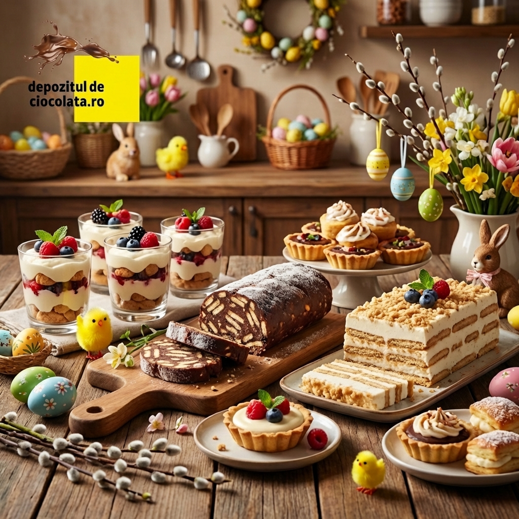 4 rețete rapide pentru deserturi de Paște
