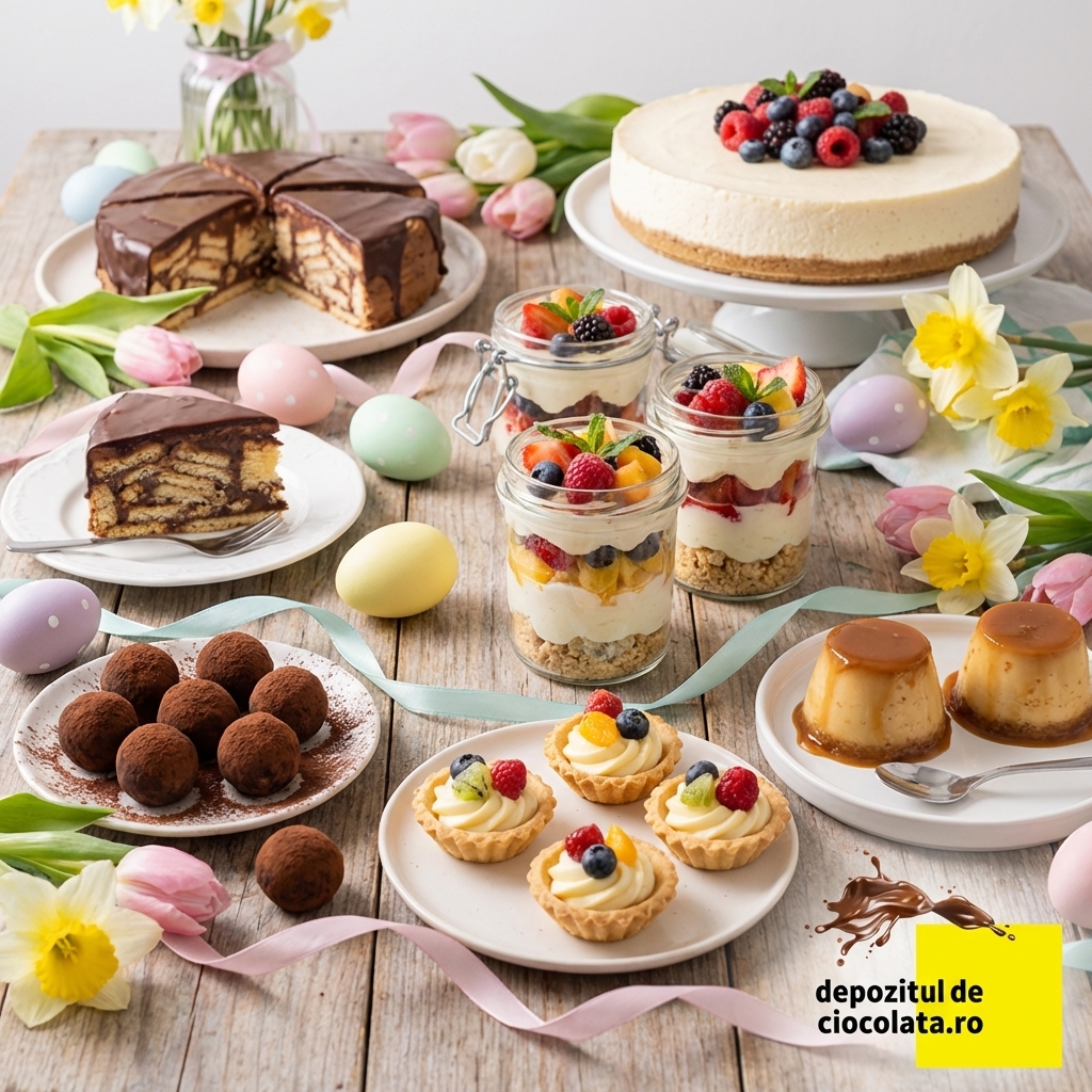 8 deserturi pe care le poți face fără cuptor de Paște