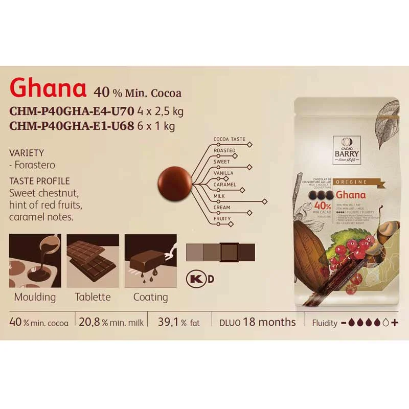 Ciocolata cu Lapte 40% GHANA [2]